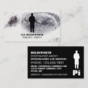 Private Eye Design, Private Detective Investigator Business Card