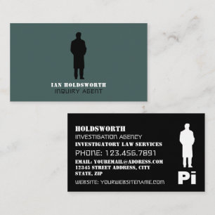 Private Eye Logo, Private Detective Investigator Business Card