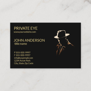 Private eye Modern Private Investigator Business C Business Card