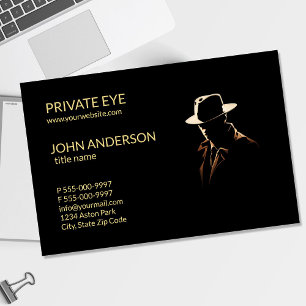 Private eye Modern Private Investigator Business C Card
