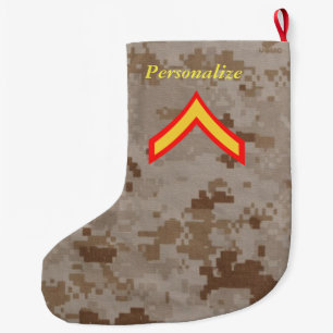 Private First Class Marine Rank Christmas Stocking