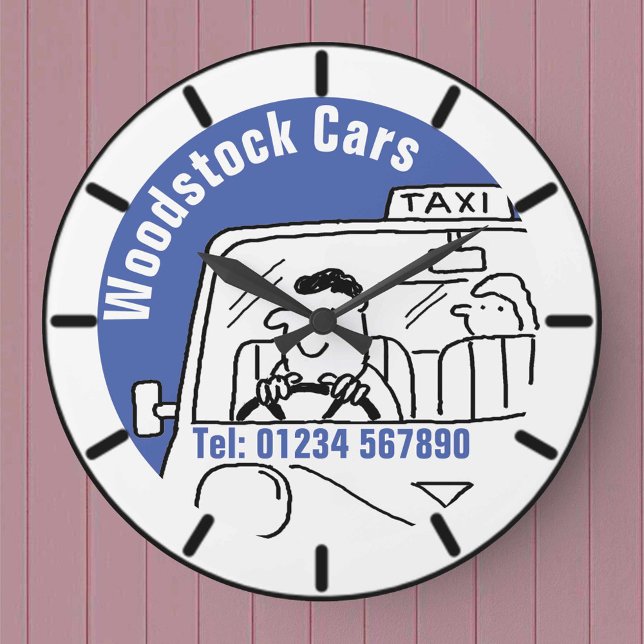 Private Hire Taxi Cab Design Large Clock (Creator Uploaded)