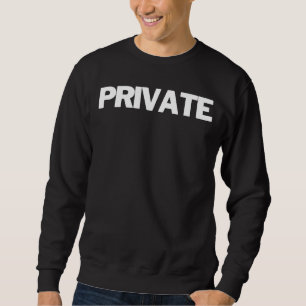 Private Insignia Text Apparel U S Military Sweatshirt