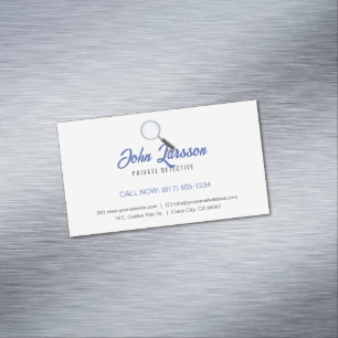 Private Investigat   Detective Professional Magnetic Business Card