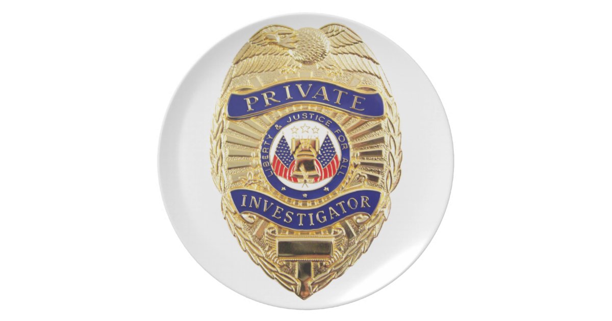 Private Investigator Badge Plate | Zazzle