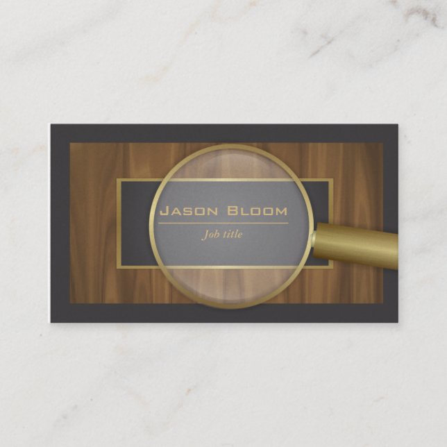 Private investigator business card (Front)