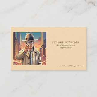 " PRIVATE INVESTIGATOR " BUSINESS CARD