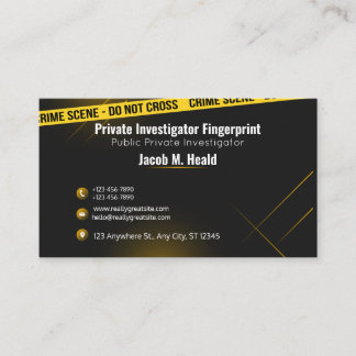 private investigator business cards,Detective  Business Card