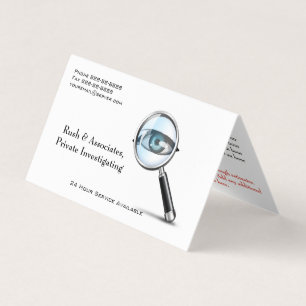 Private Investigator Detective Business Card