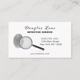 Private Investigator Detective Business Card