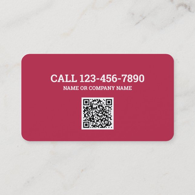 Private Investigator Detective QR Code Business Card (Back)