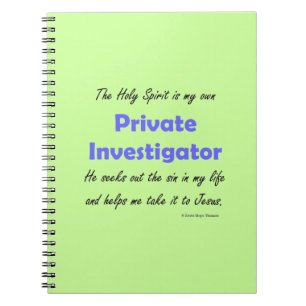 private investigator notebook