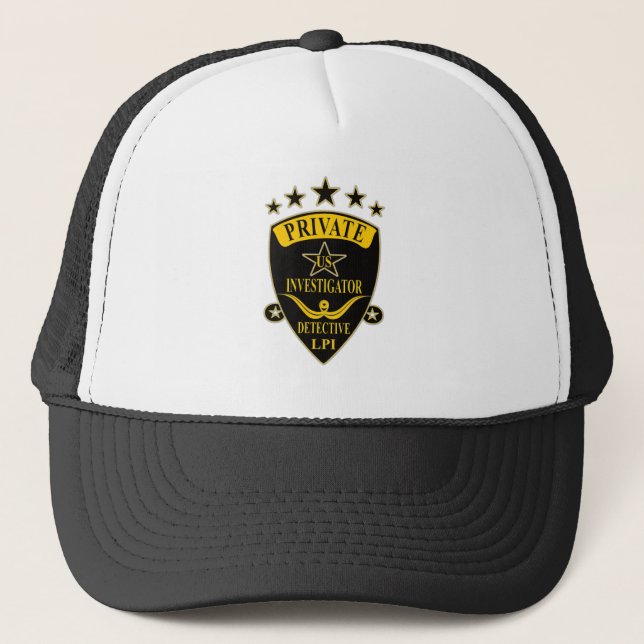 Private Investigator Trucker Hat (Front)