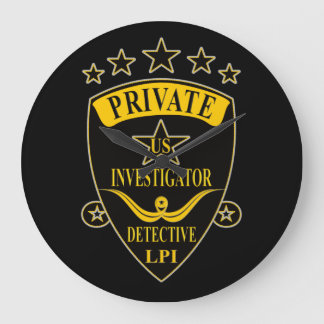Private Investigator Wall Clock