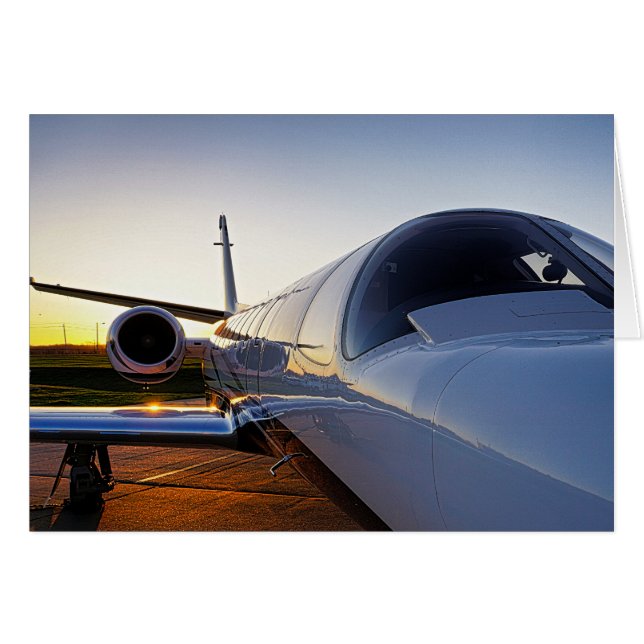 Private Jet Aeroplane (Front Horizontal)