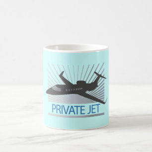 Private Jet Aircraft Coffee Mug