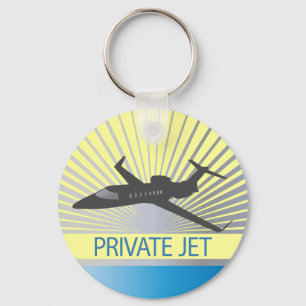 Private Jet Aircraft Key Ring