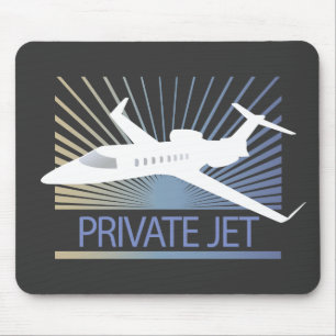 Private Jet Aircraft Mouse Mat