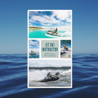 Private jet ski jetski scubadiving Business Card