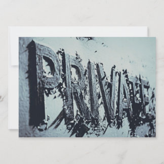 Private Male's Men's Party Invitation