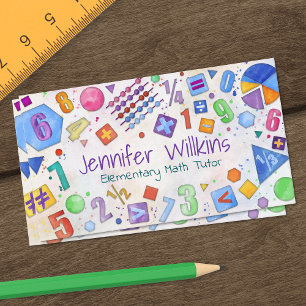 Private Math Tutor - Early grades, elementary Busi Business Card