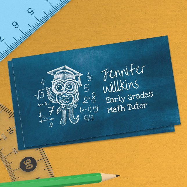Private Math Tutor - Early grades, elementary Business Card (Creator Uploaded)