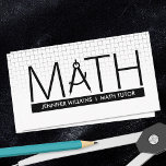Private Math Tutor - Mathematics Educator Business Card<br><div class="desc">Private Math Tutor - Mathematics Educator Business Card</div>