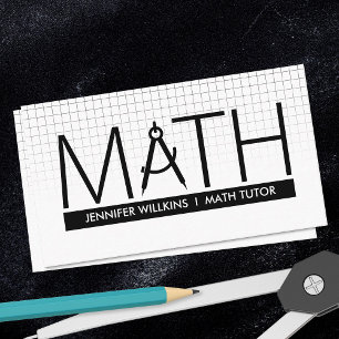 Private Math Tutor - Mathematics Educator Business Card