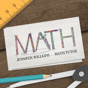Private Math Tutor - Mathematics Educator Business Card