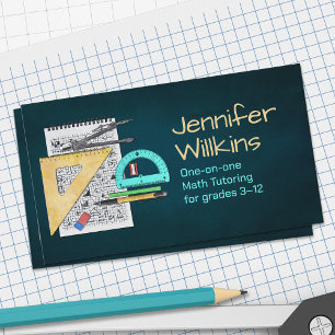Private Math Tutor - Mathematics Educator Business Card