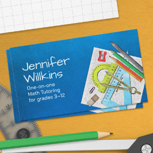 Private Math Tutor - Mathematics Educator Business Card