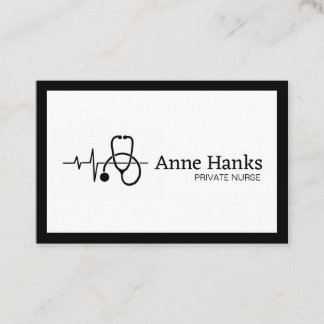 Private Nurse Caregiver Health Business Card
