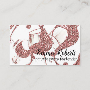 Private Party Bartender Business Card