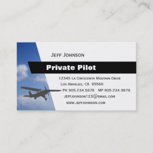 Private Pilot Business Card