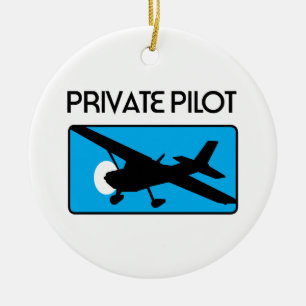 Private Pilot Ceramic Tree Decoration