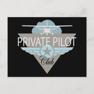 Private Pilot Club Postcard