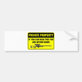 Private Property Bumper Sticker