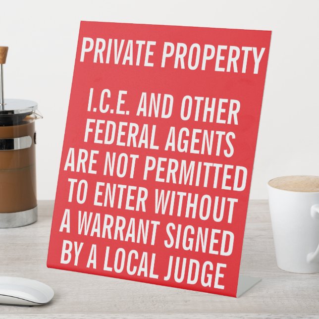 Private Property Know Your Rights Pedestal Sign (In SItu)