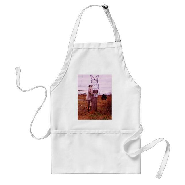 Private Property lavender Horse Standard Apron (Front)