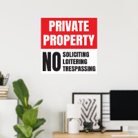 Private Property No Soliciting