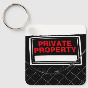 Private Property Sign - Customisable  Key Ring