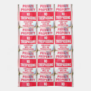 private property towel