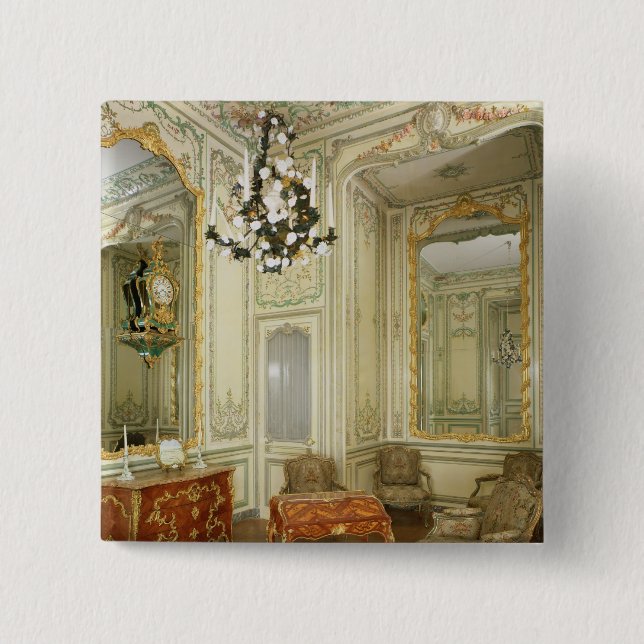 Private room of the Dauphine Marie-Josephe 15 Cm Square Badge (Front)