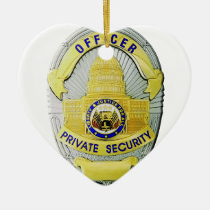 Private Security Ceramic Tree Decoration