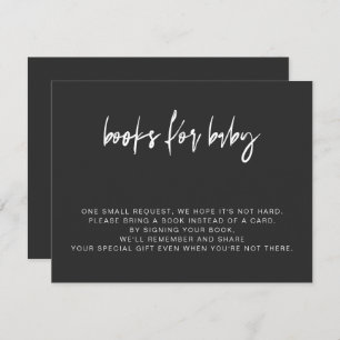 PRIYA Modern Edgy Black Books for Baby Card