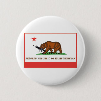 PRK- Peoples Republic of Kalifornistan 6 Cm Round Badge