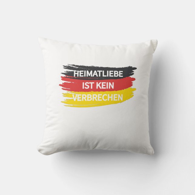 Pro AFD Deutschland | Spruch Alternative T-Shirt Cushion (Front)