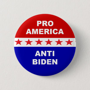 Pro America Anti Biden 6 Cm Round Badge