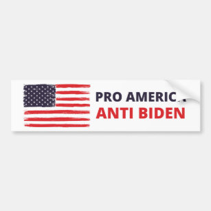Pro America Anti Biden Bumper Sticker