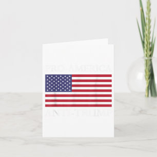 Pro-america Anti-trump - American Usa Flag Resist Card